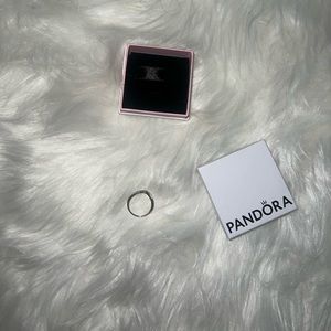 Pandora Sparkling Wishbone Ring size 4.5